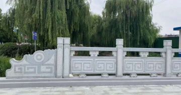 阜阳 芝麻灰桥栏杆、河道栏杆安装效果