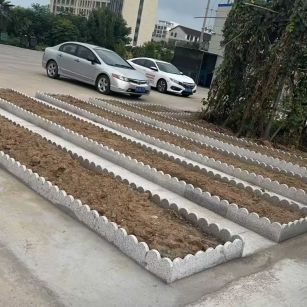 阜阳 花边石、花围石、花园石安装效果