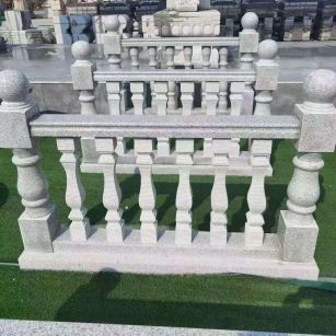 阜阳 别墅石材栏杆特写