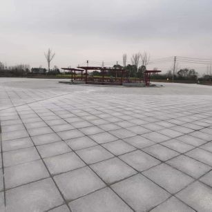 阜阳 芝麻白火烧面-公园广场地铺效果