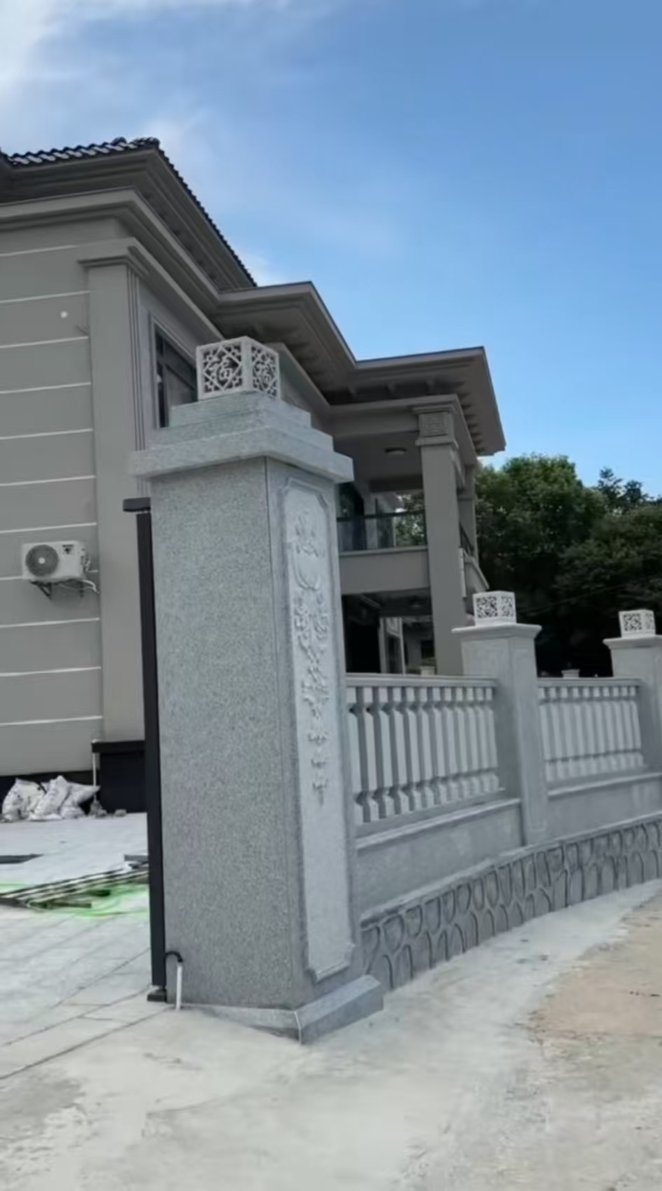 阜阳 芝麻白别墅围墙栏杆，私人订制