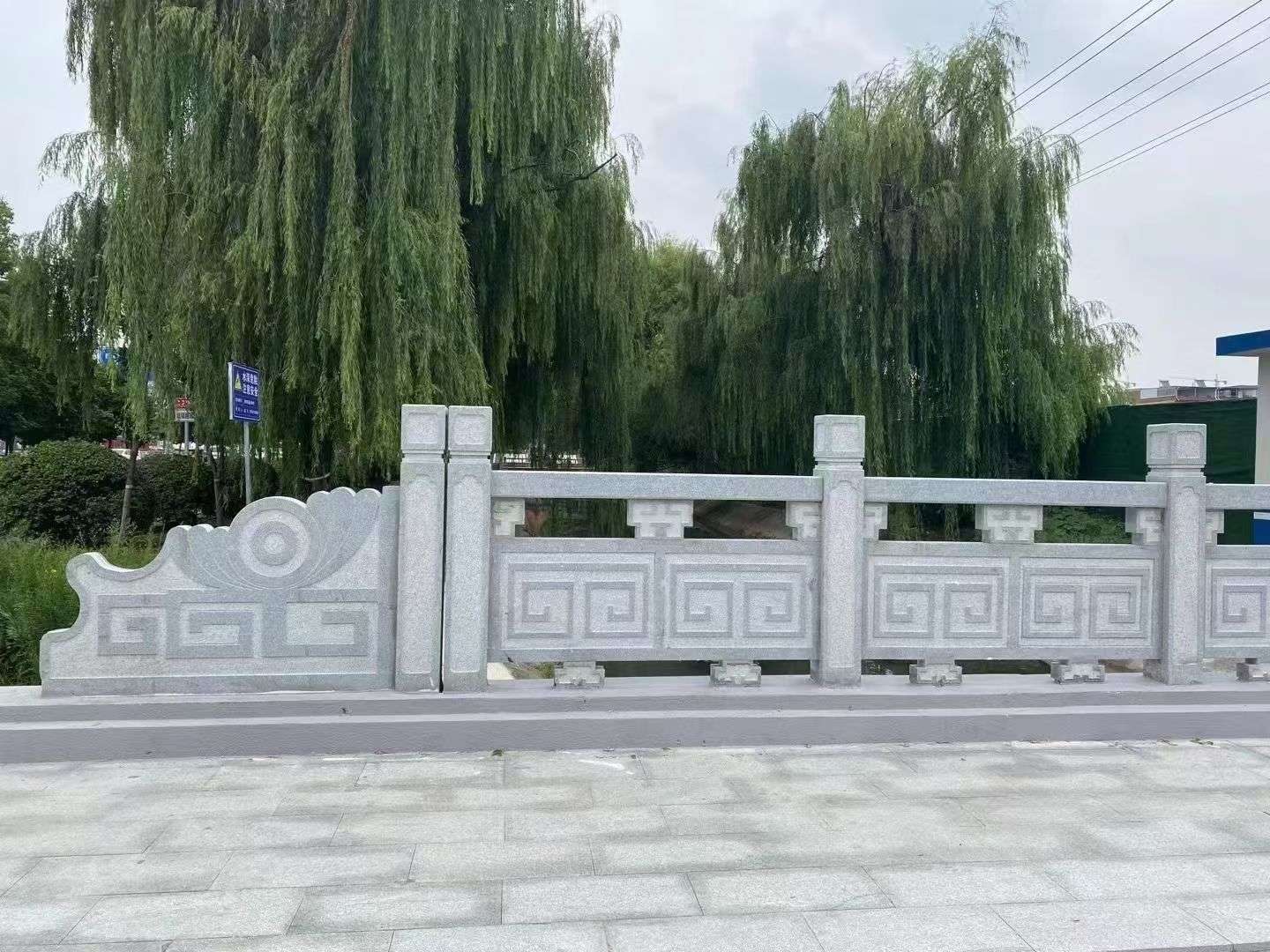阜阳 芝麻灰桥栏杆、河道栏杆安装效果