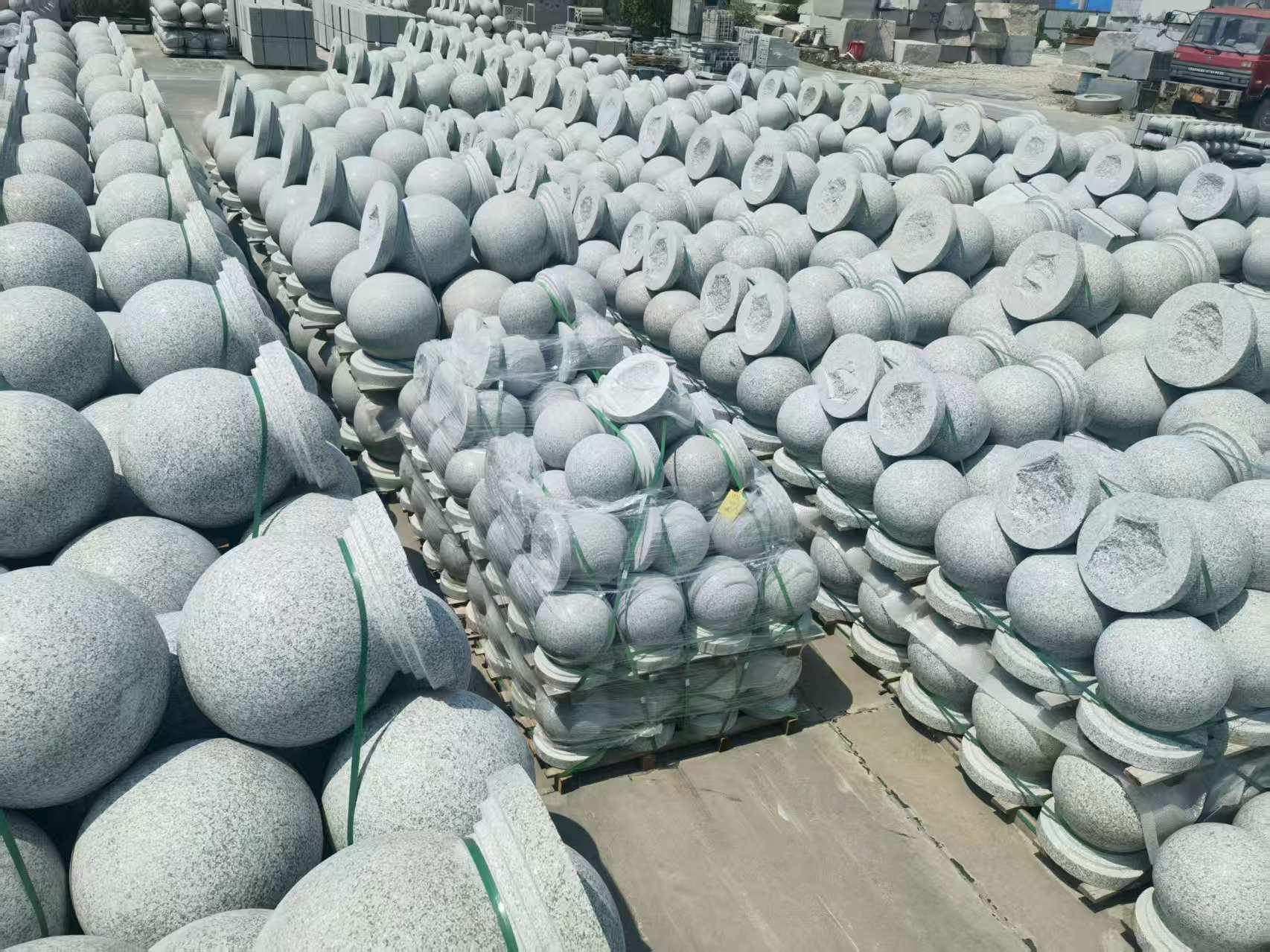 阜阳 花岗岩实心圆球，石球，挡车球，挡车石，车止石，路障石。