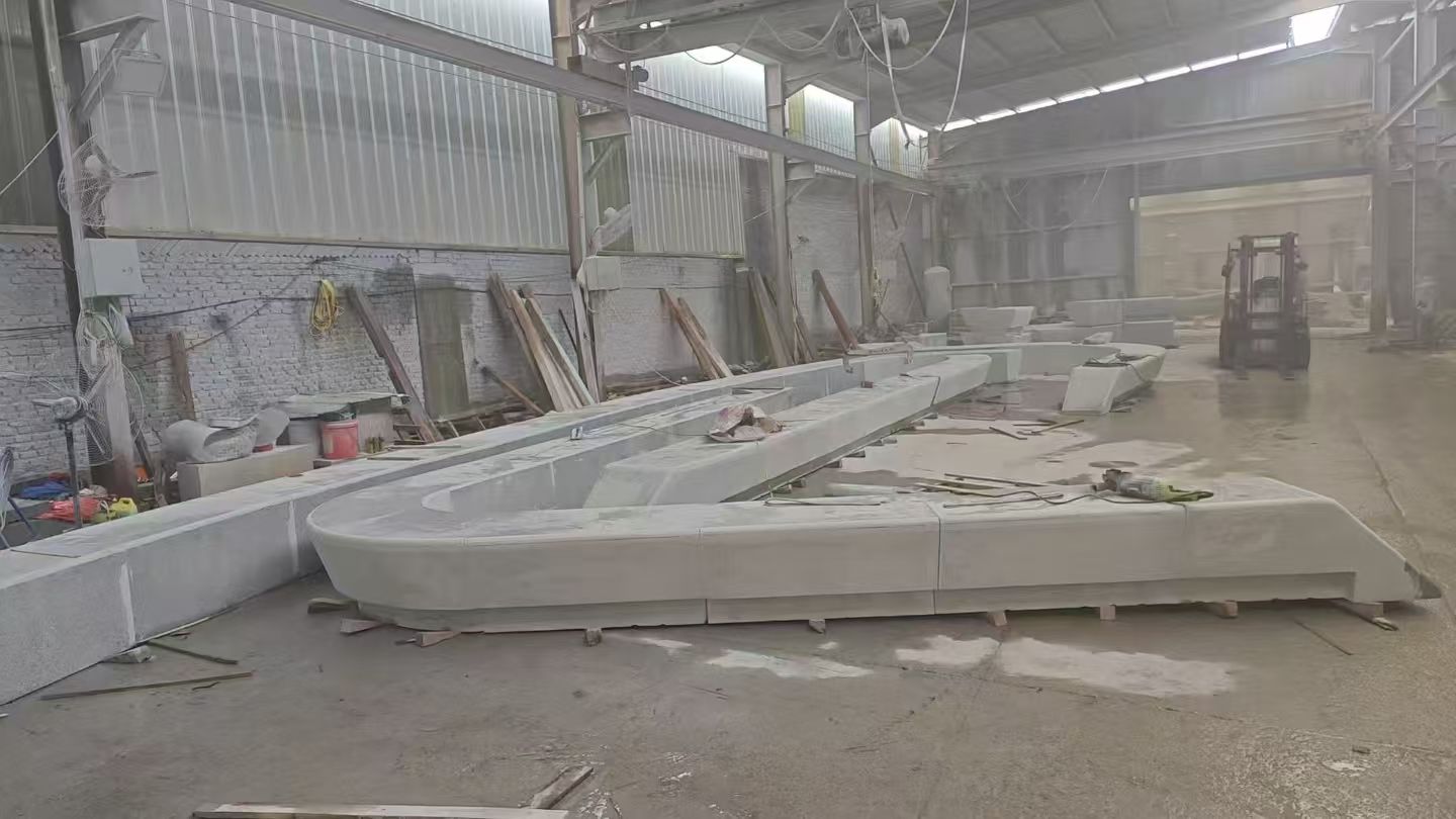 阜阳 花岗岩整石坐凳拼装